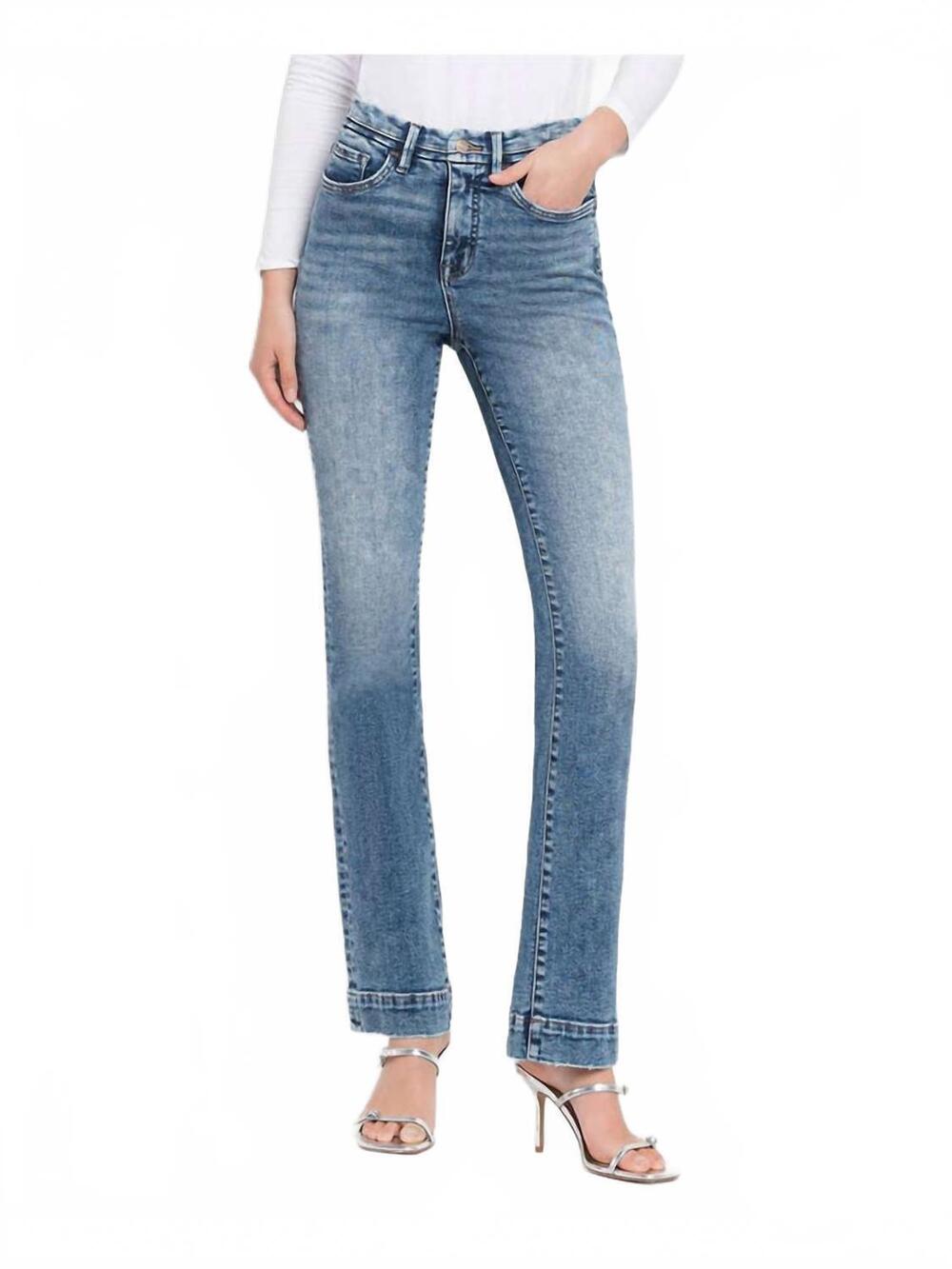 NEW LOVERVET tummy control high rise bootcut jeans - plus size in light wash